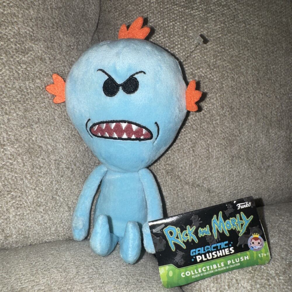 Funko Galactic Plushies Rick and Morty MR. MEESEEKS Angry Face Plush Adult Swim
